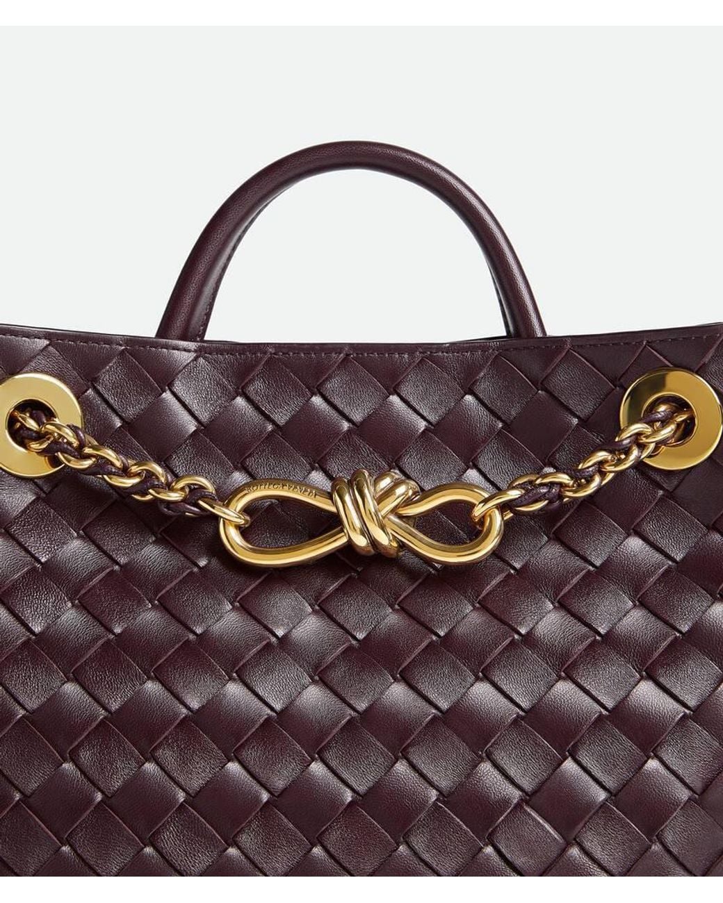 Bottega Veneta Purple Small Andiamo Chain