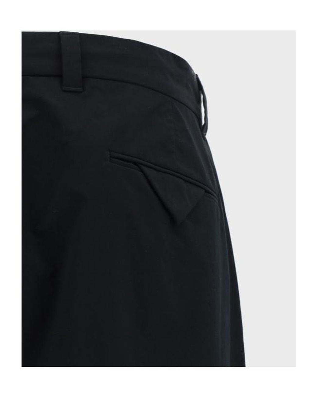 Prada Black Pocketed Belt-Looped Trousers for men