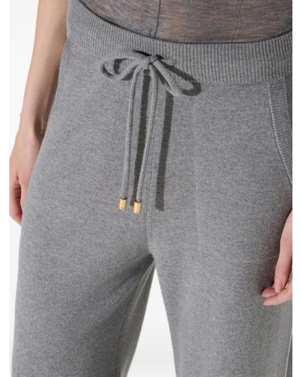 Elisabetta Franchi Gray Knit Trousers