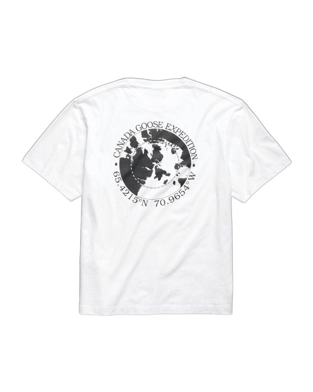 Canada Goose White Expedition Logo T-Shirt for men
