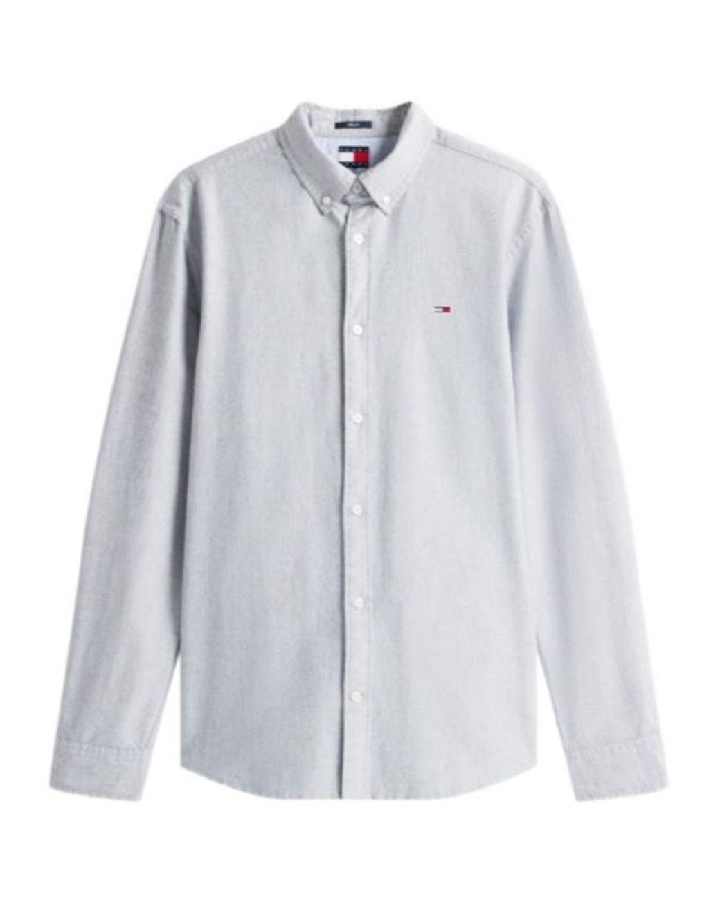 Tommy Hilfiger Blue Logo-Embroidered Shirt for men