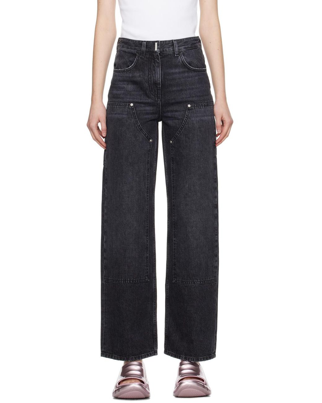 Givenchy Blue Oversized Jeans