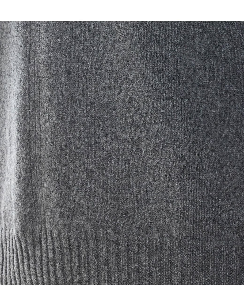 Alpha Studio Gray Half-Zip High-Neck Cardigan for men