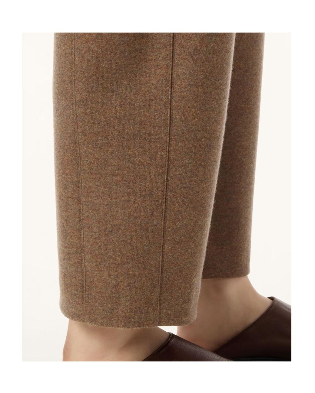 Loro Piana Brown Rio Bodro Straight-Leg Pants