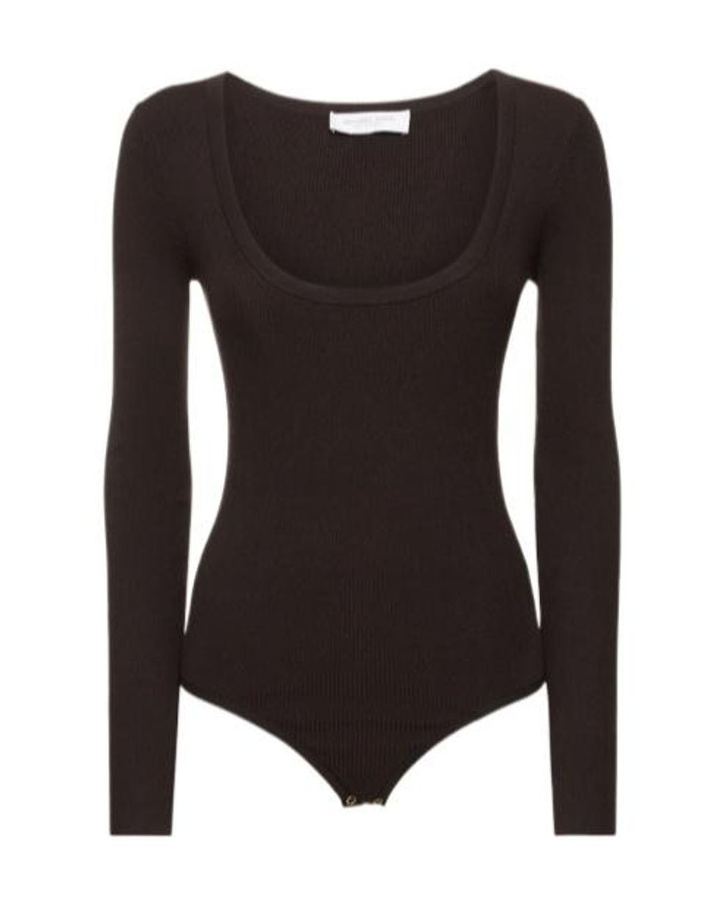 Michael Kors Black Crew Neck Knit Bodysuit