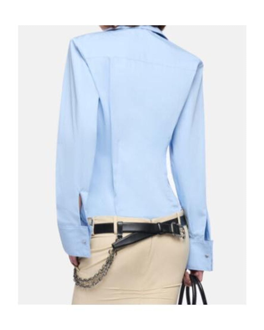 The Attico Blue The Fitted Button-Up Shirt