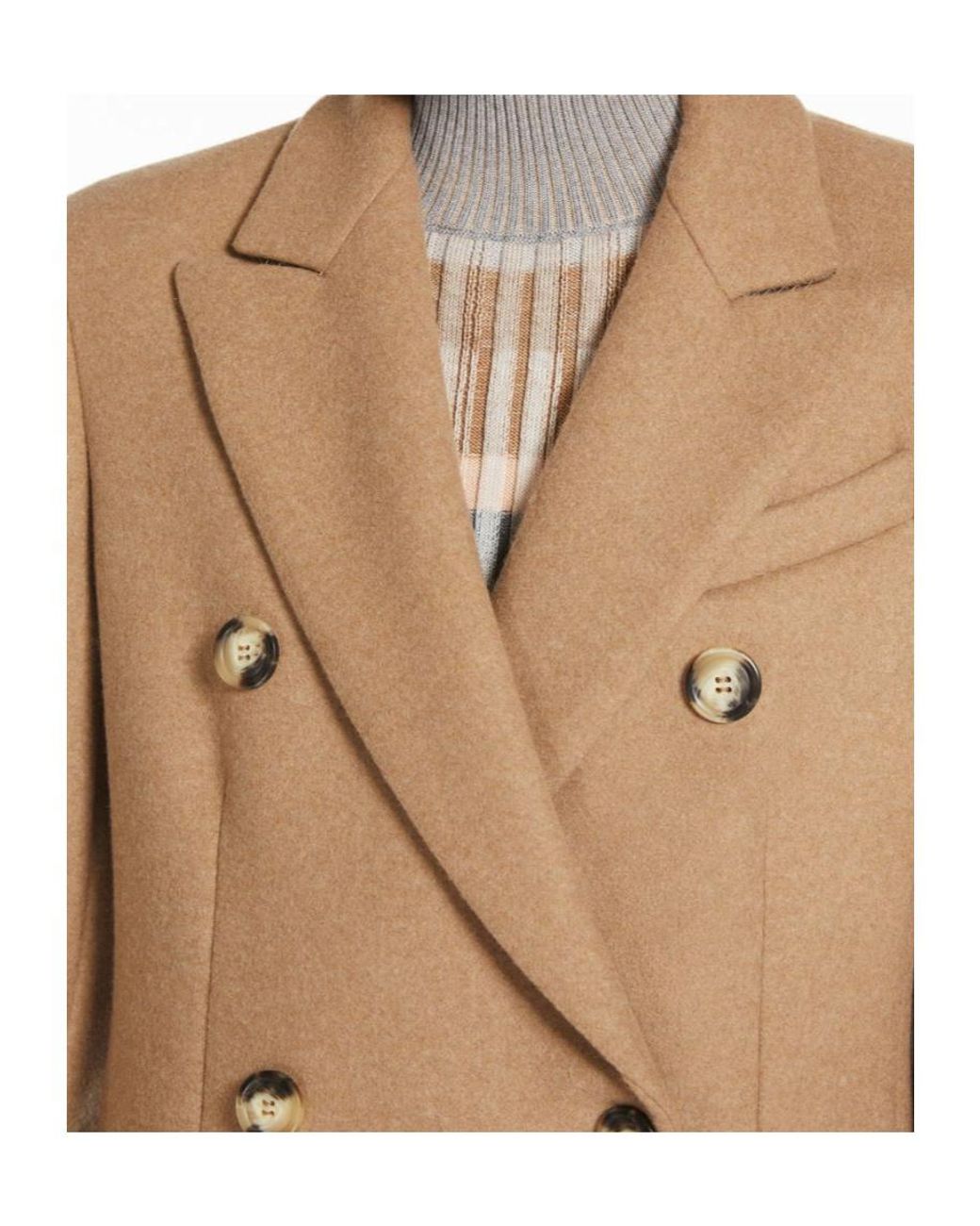 Sportmax Natural Ghia Double-Breasted Belted Trench Coat