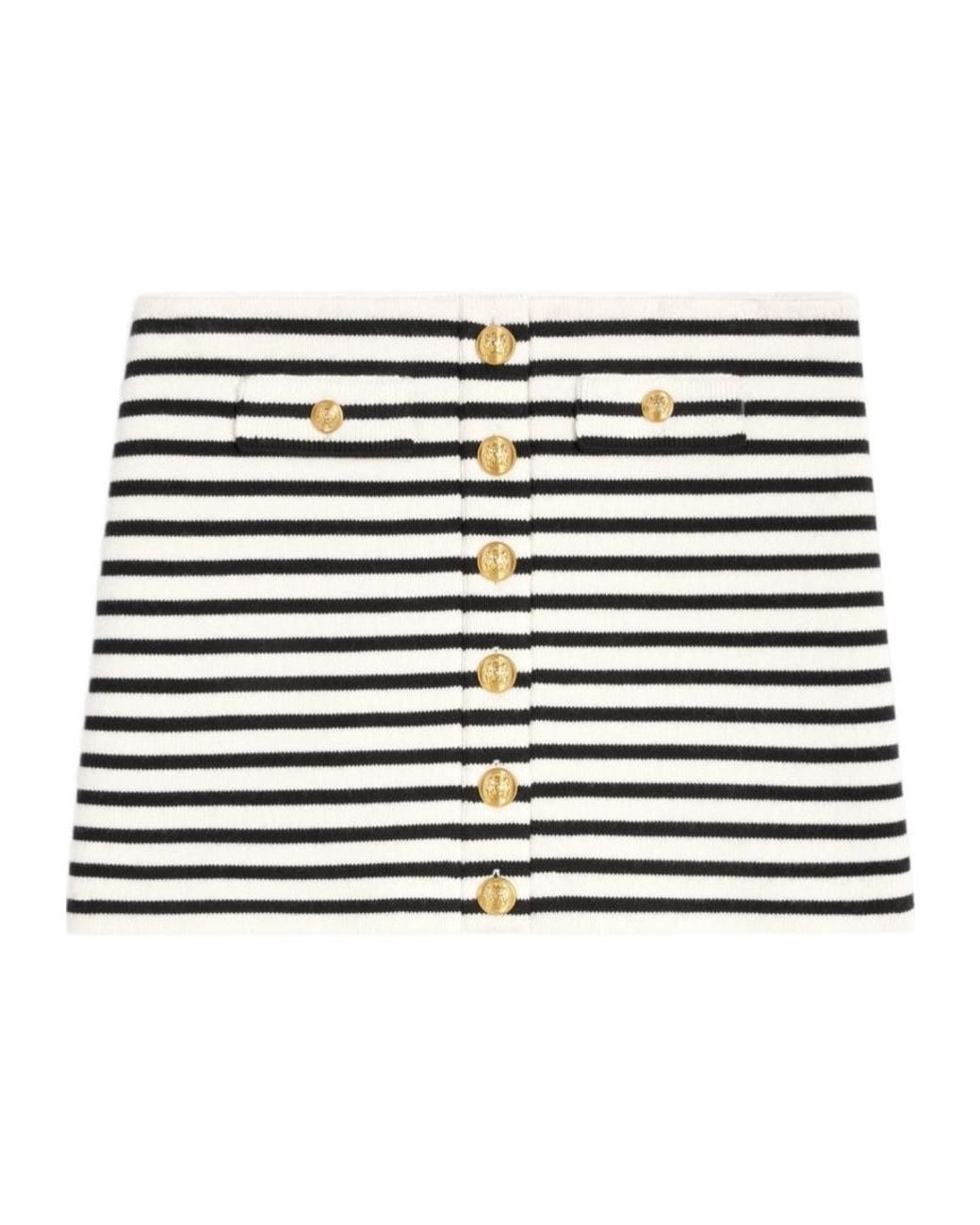 Céline Multicolor Striped Skirt