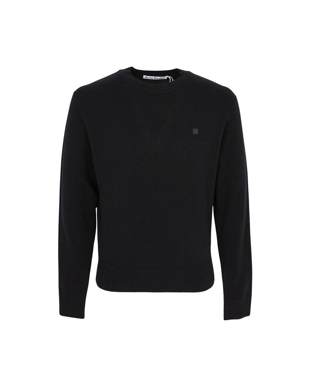 Acne Black Long Sleeved Jumper for men