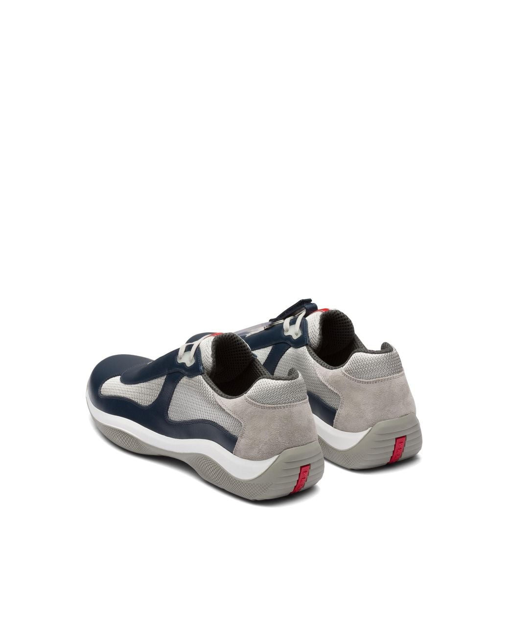Prada Gray Americas Cup Original Sneakers for men
