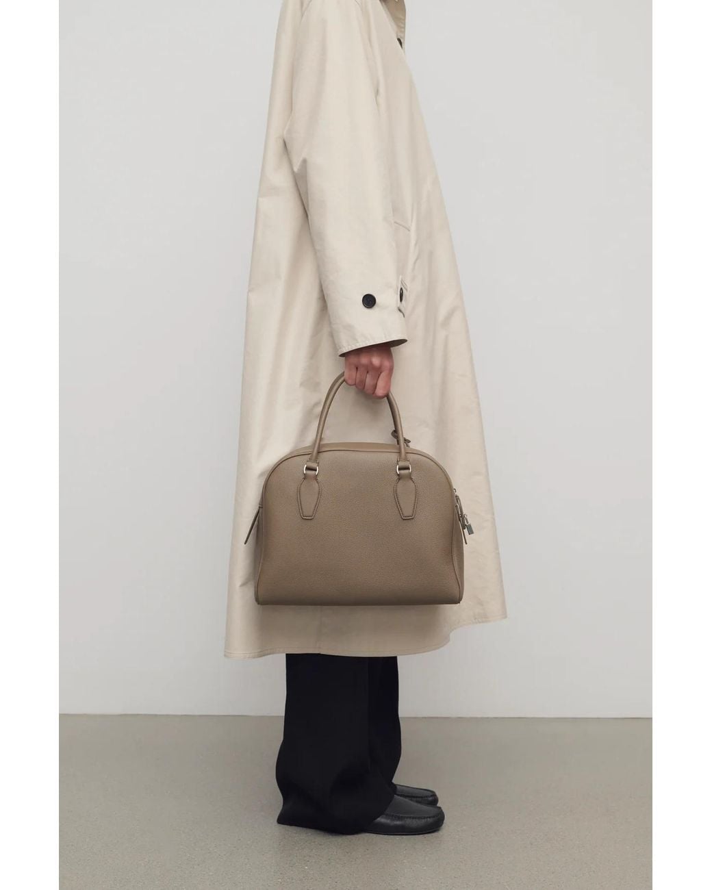 The Row Natural India 12 Leather Handbag