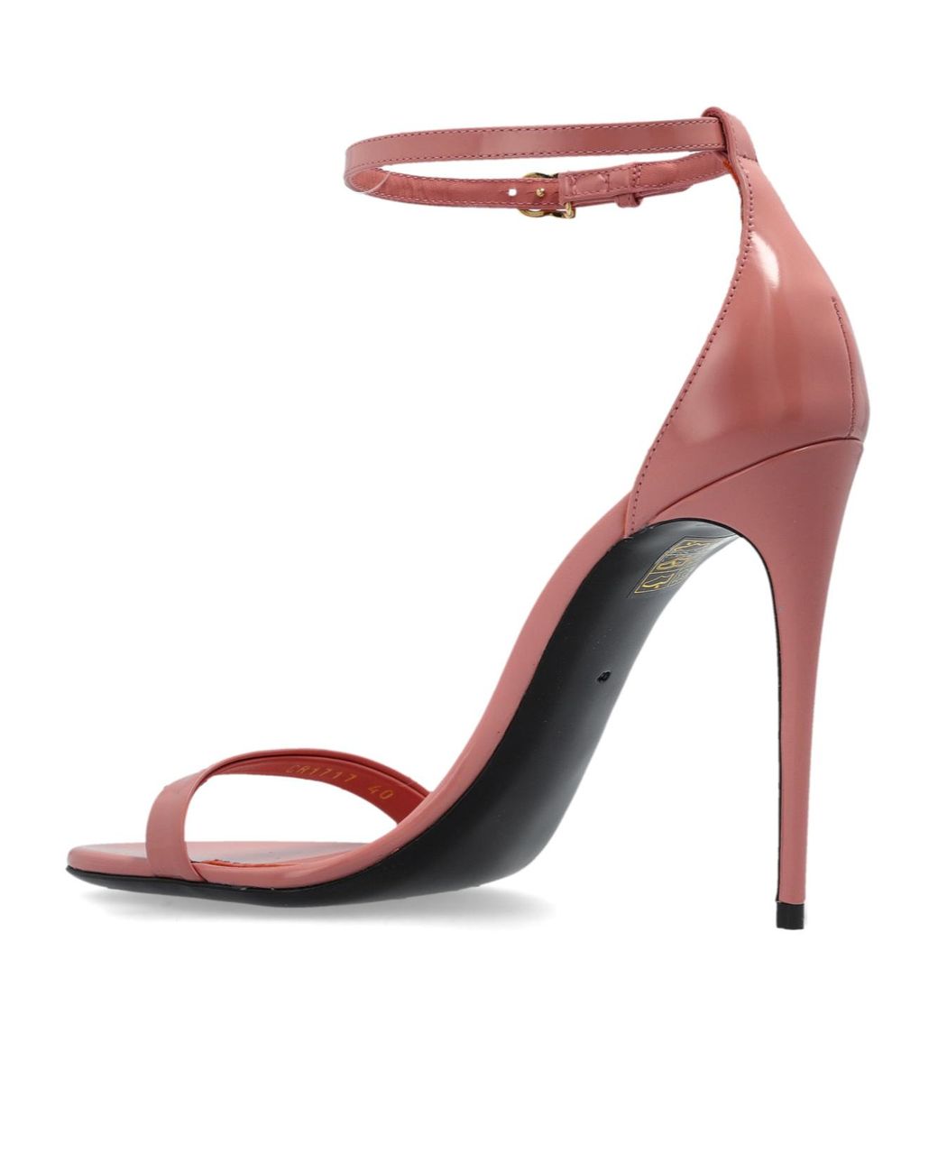 Dolce & Gabbana Pink Dg Logo Plaque Sandals