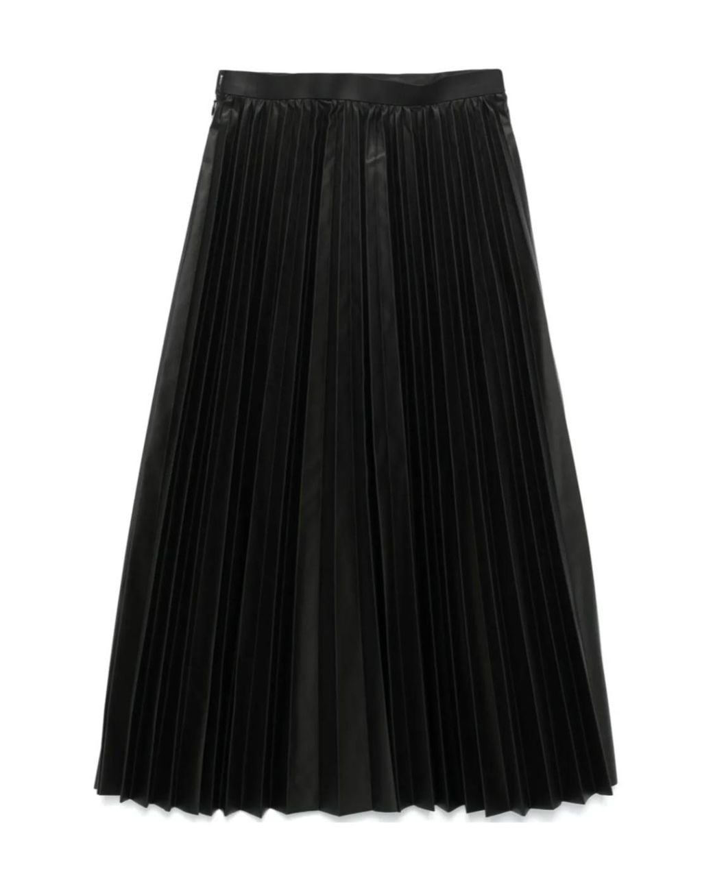 Junya Watanabe Black Pleated Midi Skirt