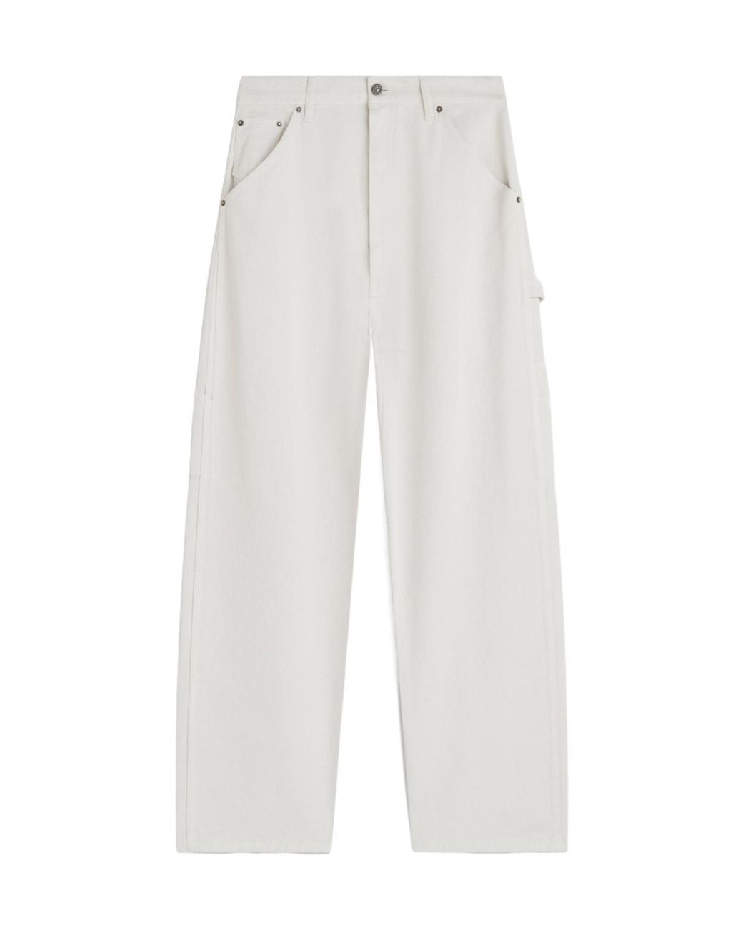 Phoebe Philo White Belt Loop Jeans