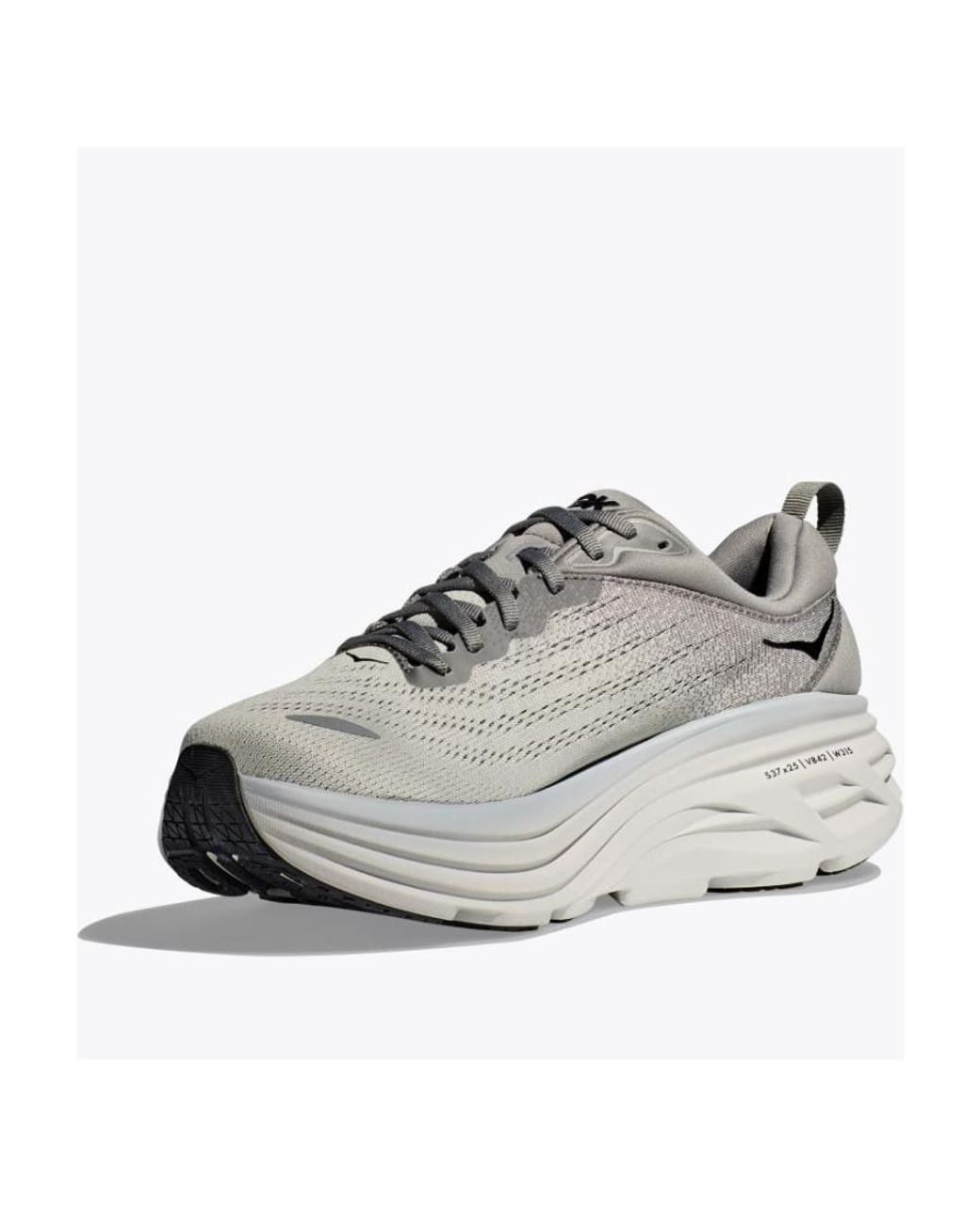 Hoka One One Gray Bondi 8 Sneakers for men