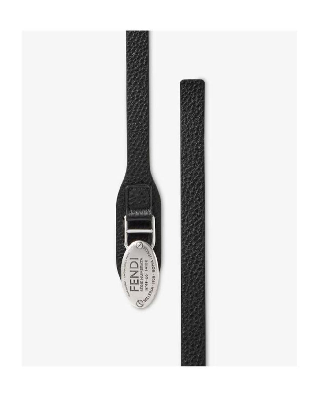 Fendi White Selleria Logo Buckle Belt