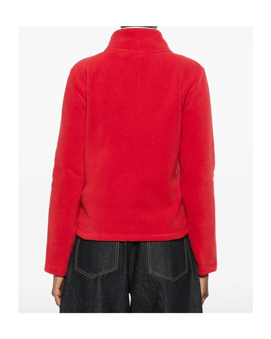 Sporty & Rich Red Long-Sleeve Casual Jacket