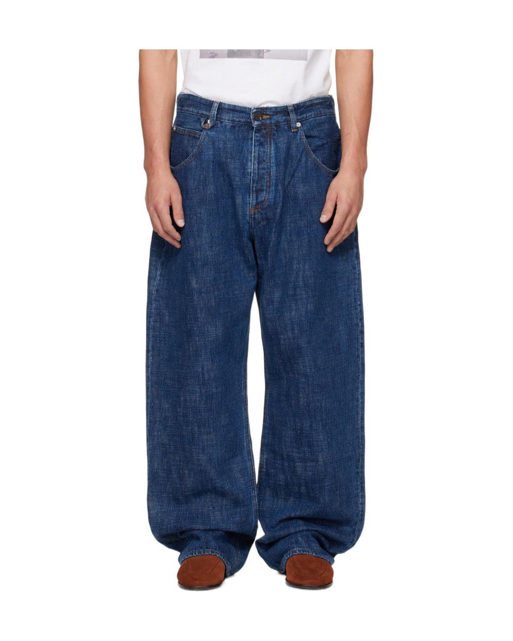 Jacquemus Blue The De-Nîmes Tempo Denim Jeans for men