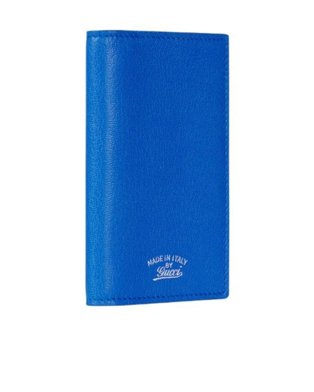 Gucci Blue Lira Card Case for men