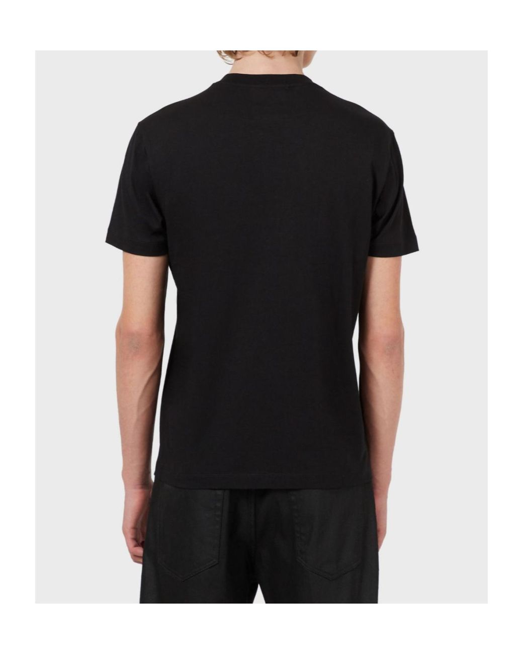 Emporio Armani Black Crewneck Short-Sleeved T-Shirt for men