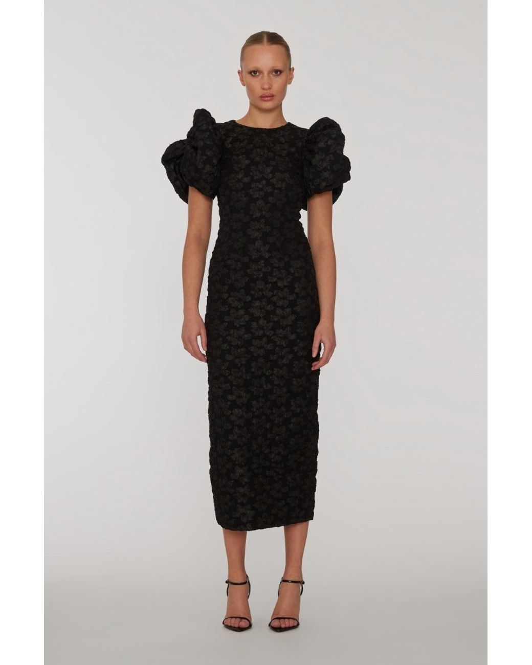 ROTATE BIRGER CHRISTENSEN Black Midi Dresses