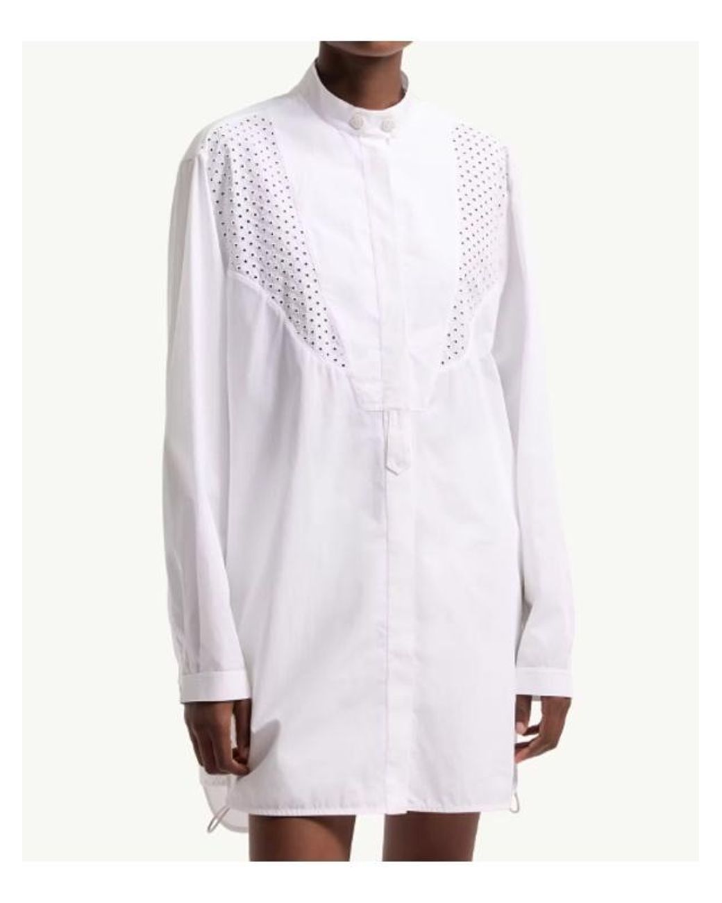 Moncler White San Gallo Poplin Shirt