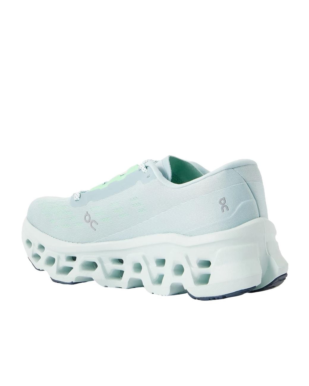 On Shoes Blue Rubber-Trimmed Mesh Sneakers