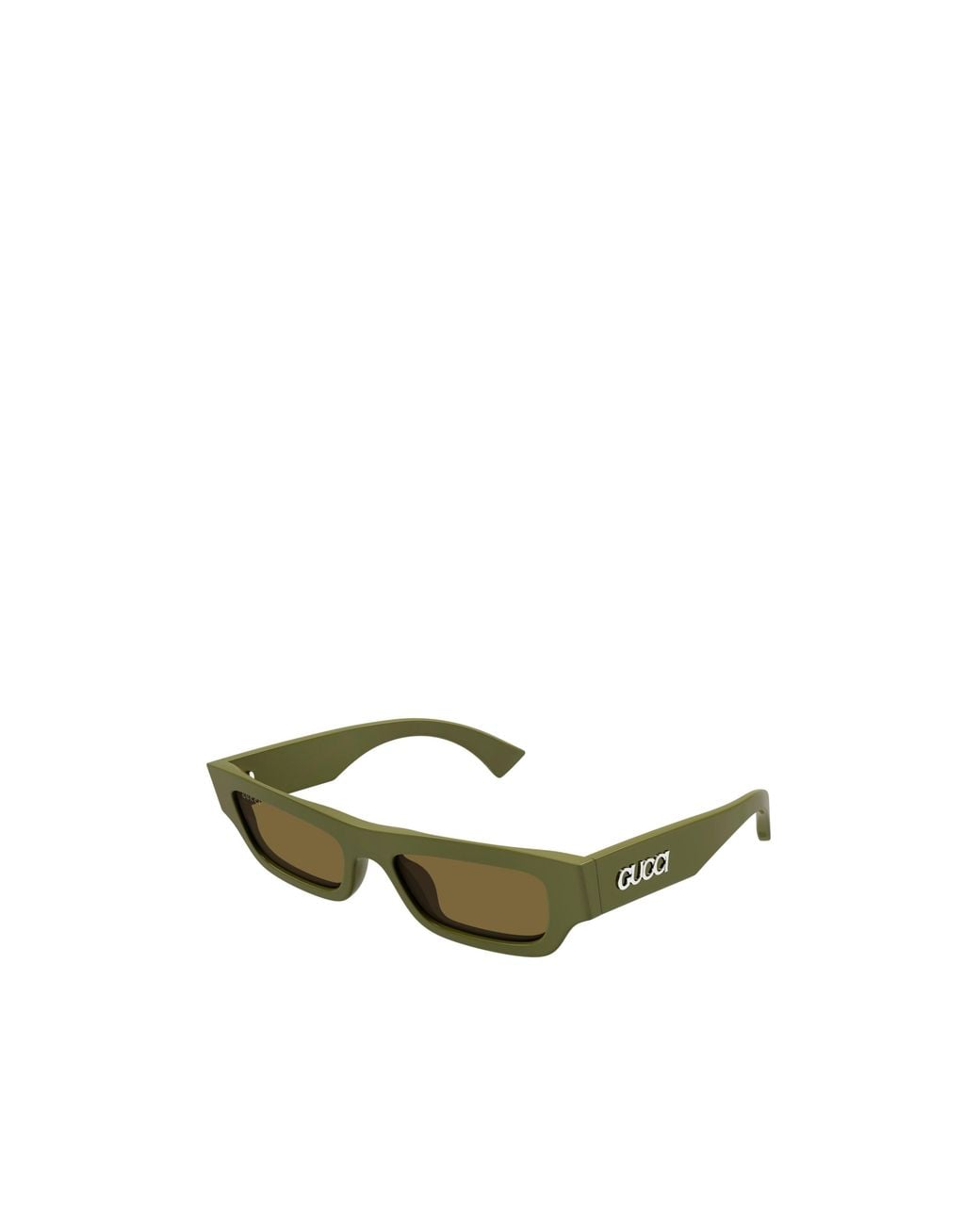 Gucci Green Eyewear Rectangle Frame Sunglasses for men