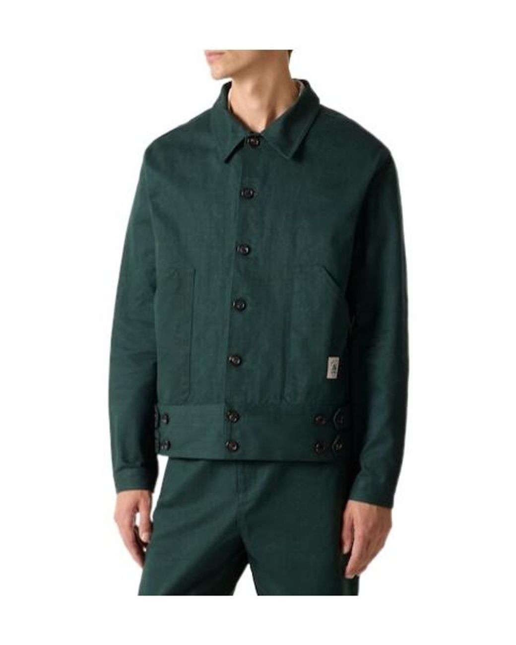Bode Green Knolly Brook Cotton Twill Jacket for men