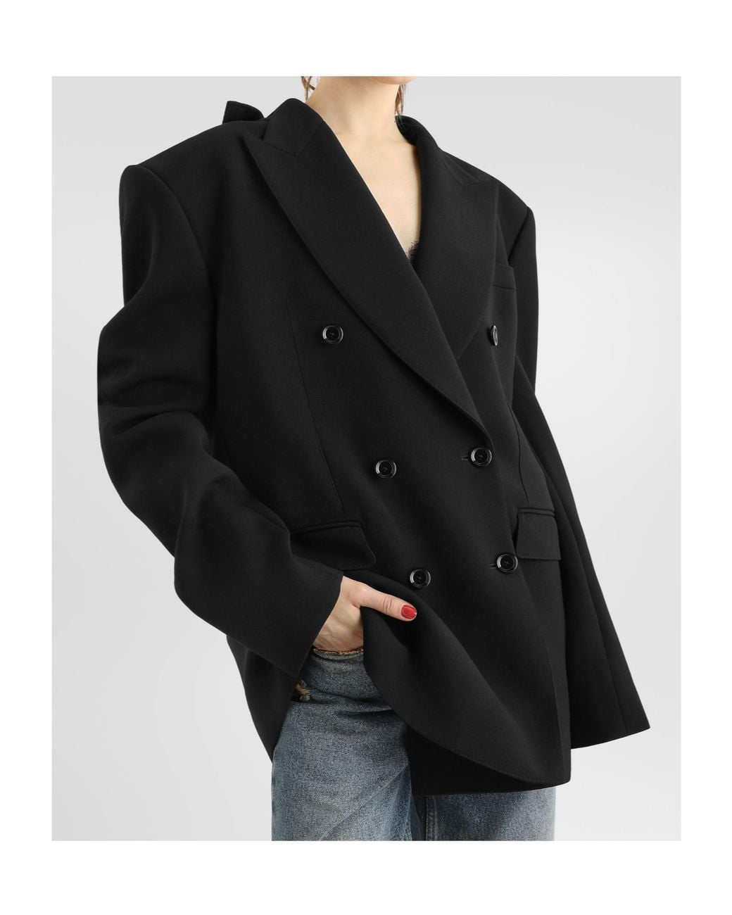 Dolce & Gabbana Black Duplex Double-Breasted Blazer