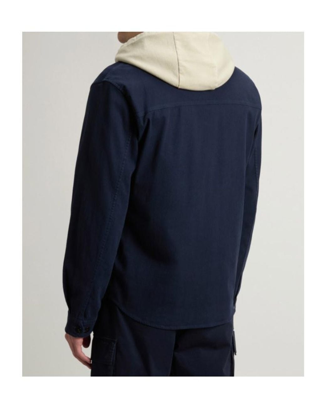 Woolrich Blue Safari Overshirt for men