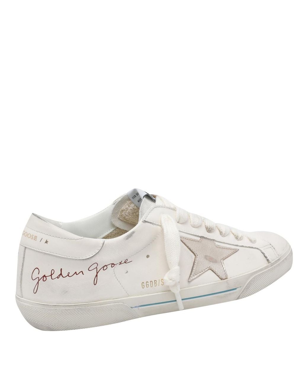Golden Goose Deluxe Brand White Super Star Low-Top Sneakers for men