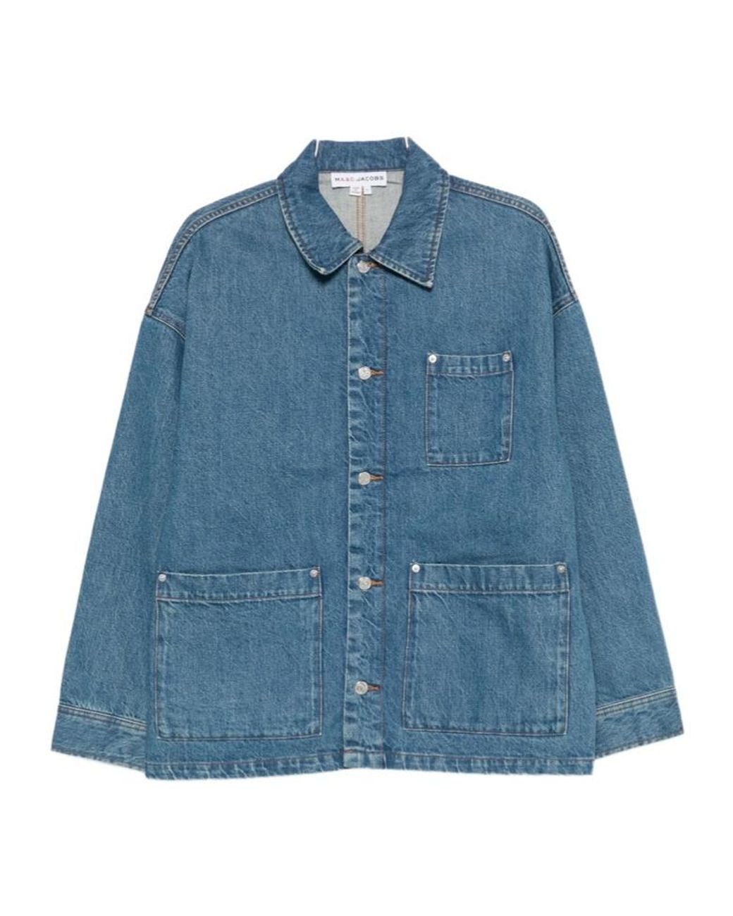 MARC JACOBS パフスリーブ　短丈デニムジャケット マークジェイコブス パフスリーブ デニムジャケット 短丈 - メルカリ