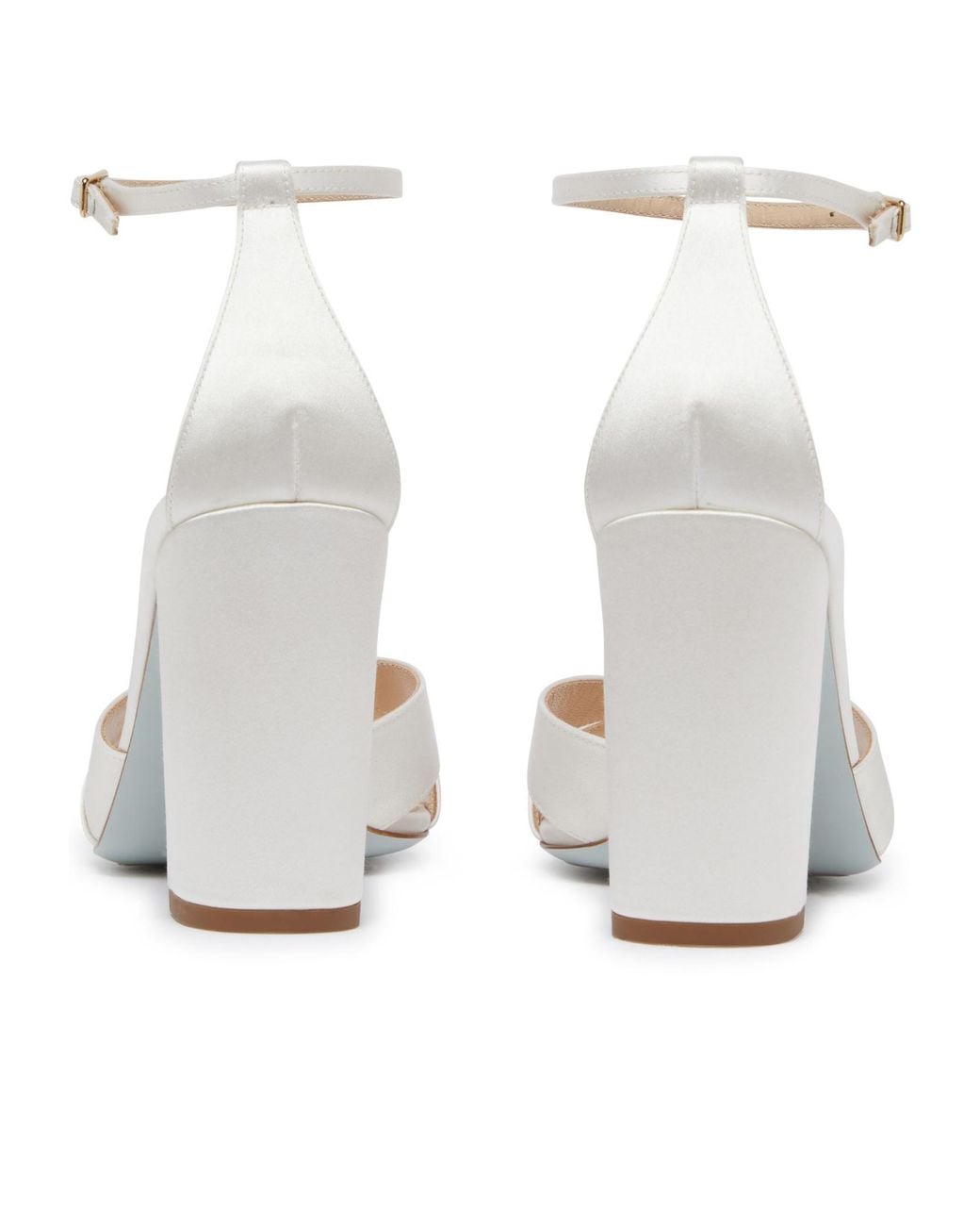 Aquazzura White Round Toe High Heel Sandals