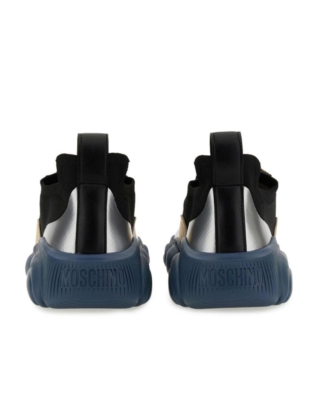 Moschino Blue Logo Low-Top Sneakers