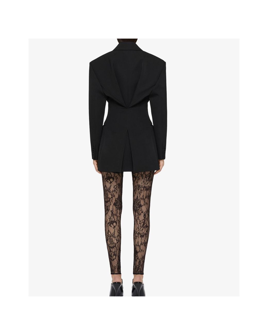 Givenchy Black Pleated Double-Breasted Blazer