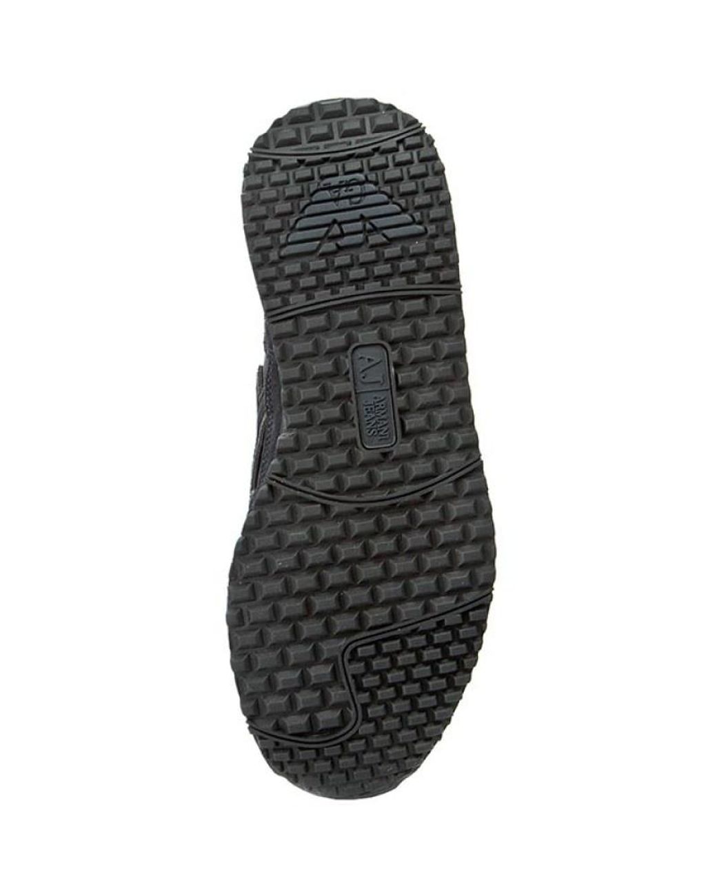 Armani Jeans Black High-Top Leisure Sneakers for men