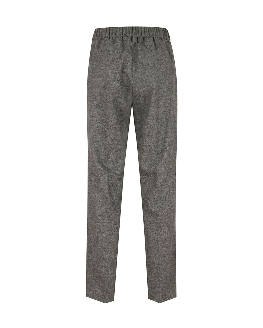 Peserico Gray Elasticated Waistband Pants