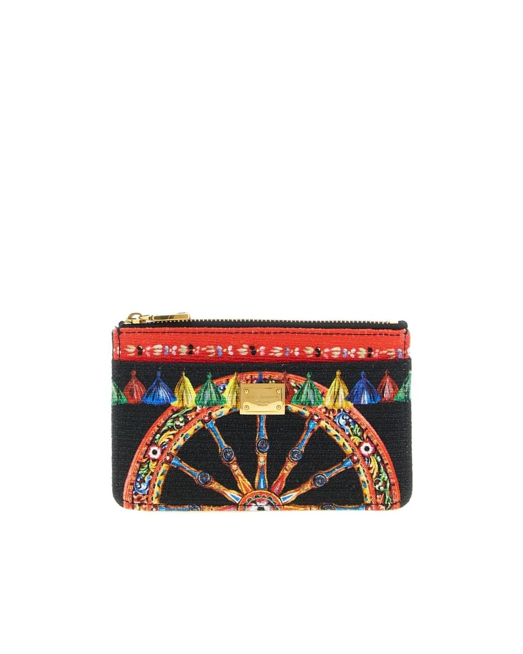 Dolce & Gabbana Red Carretto Card Holder