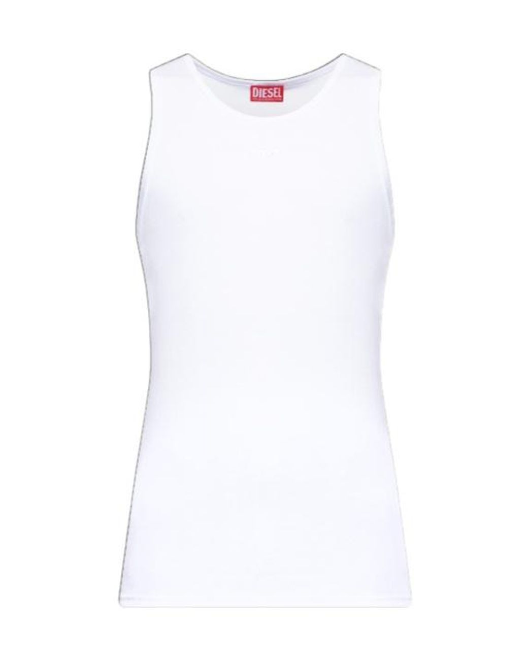 DIESEL White T-Arm-Lkds Tank Top for men