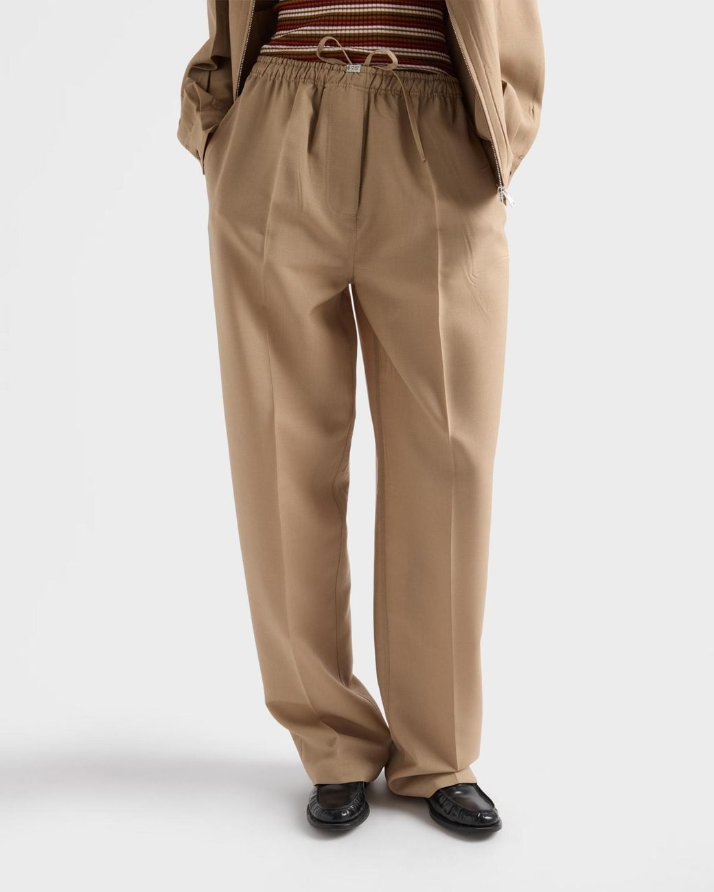Prada Natural Light Mohair Pants