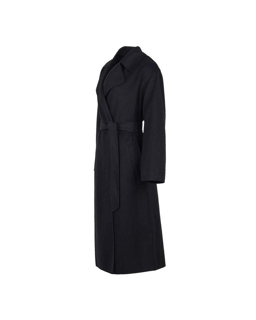 Weekend by Maxmara Black Operoso Belted Long Coat