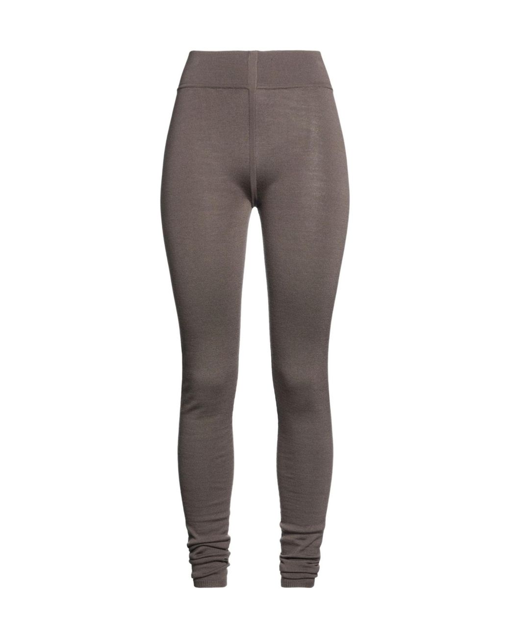 Rick Owens Gray Plain Colour Leggings