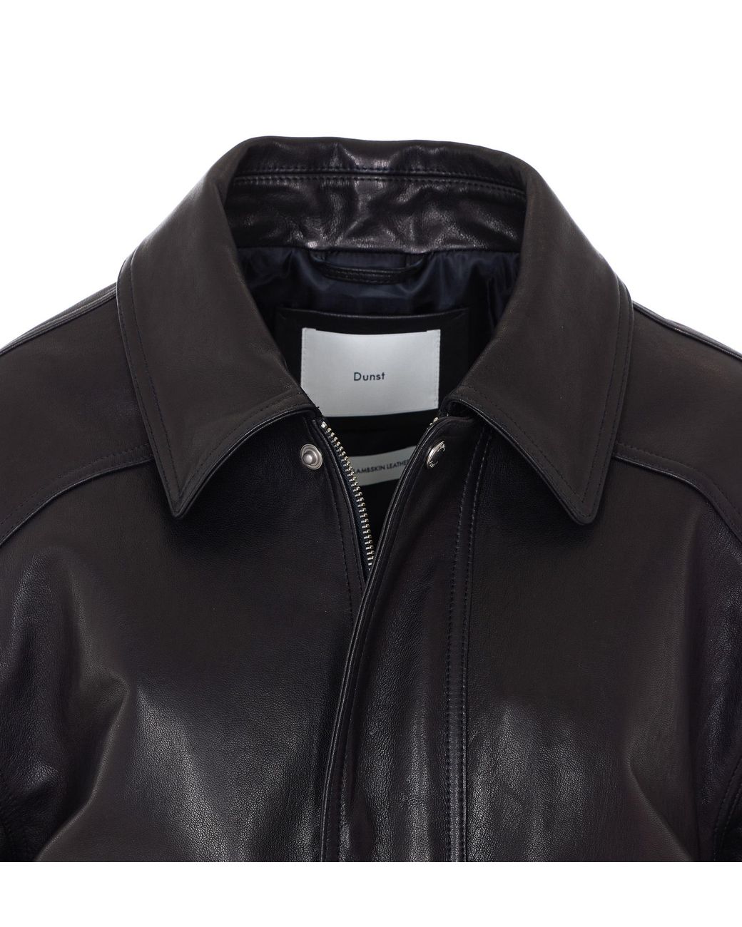 DUNST Black Zip-Front Vegan Jacket for men
