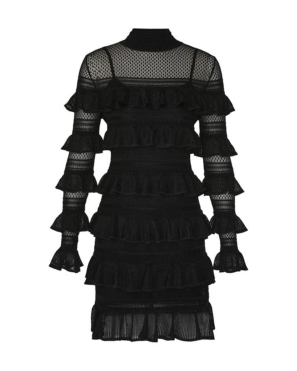Zimmermann Black Crush Mini Dress