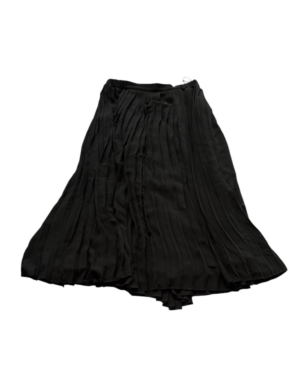 Maison Margiela Black Pleated Cape Dress