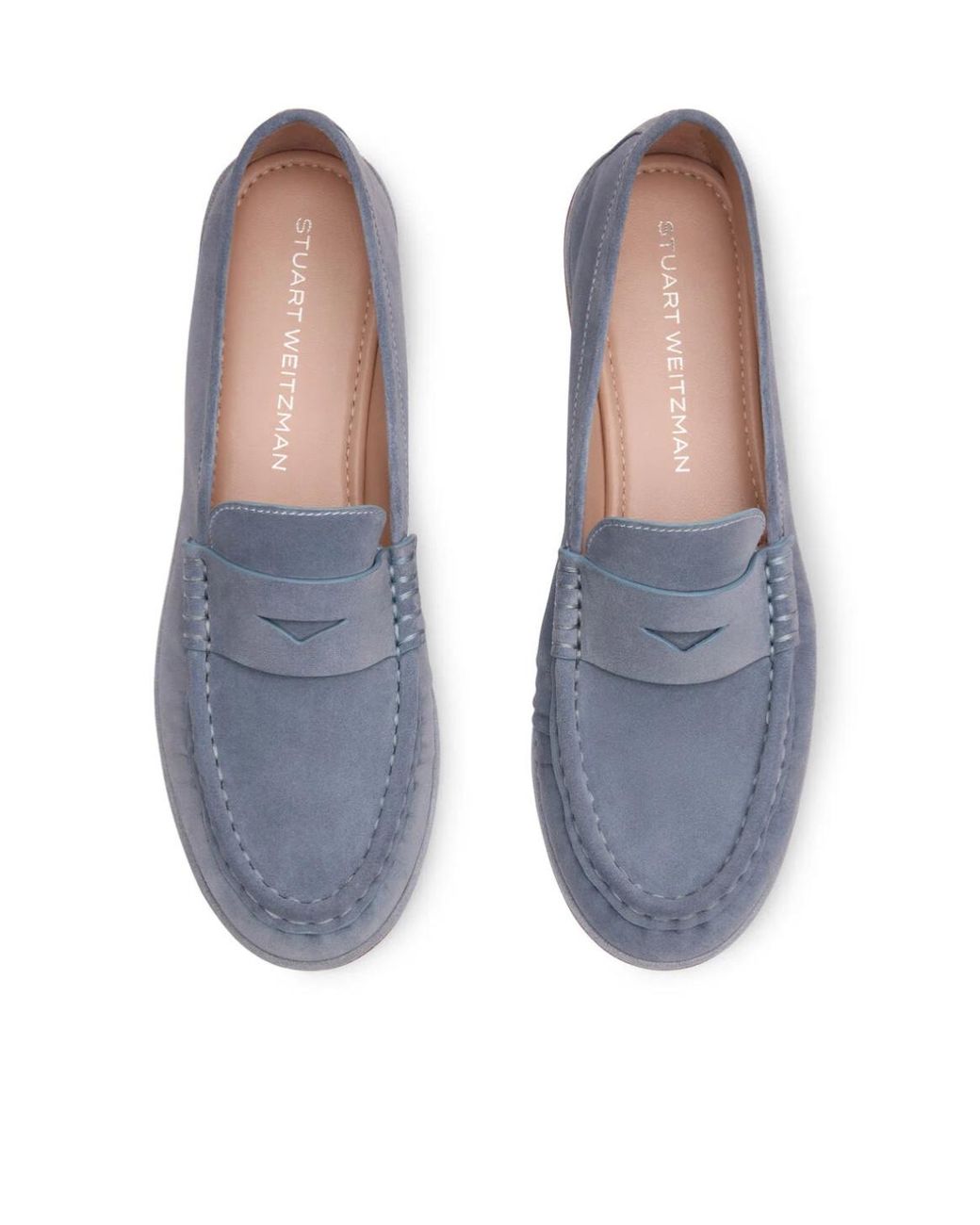 Stuart Weitzman Blue Spencer Loafer
