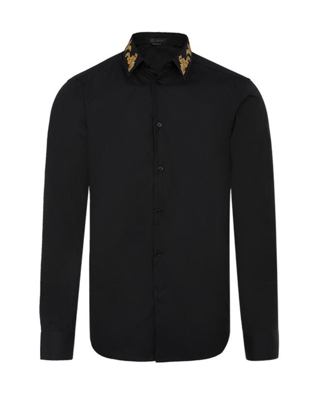 slim fit dress slacks Luxury Gold and Black Silk Dress Shirt, S main image 0
