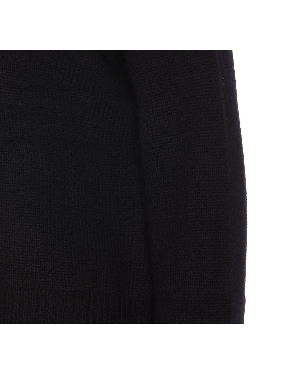Lisa Yang Black Mila Crew Neck Knitted Sweater