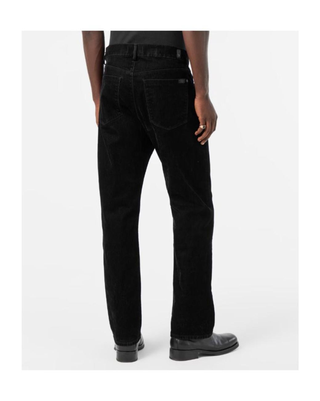 7 For All Mankind Black Belt Loops Jeans for men